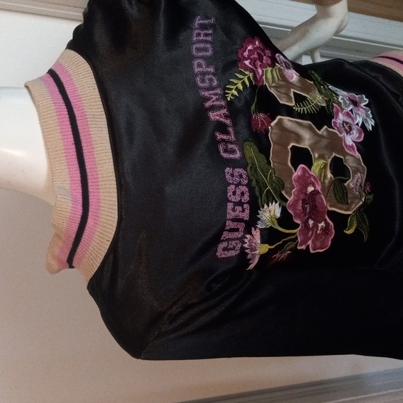 Guess 1996 Vintage Varsity Girls Jacket Size L/14 - Picture 7 of 11